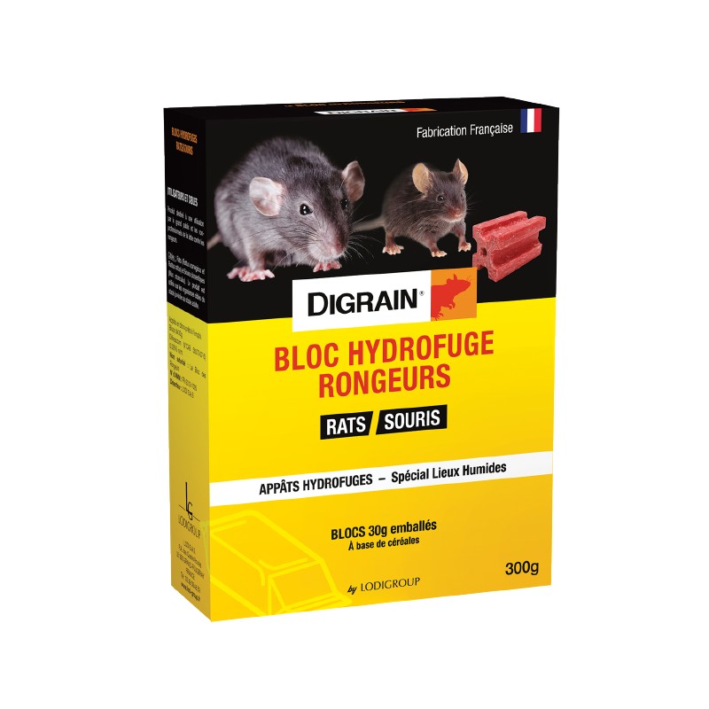 Bloc Hydrofuge Rongeurs 300g DIGRAIN®